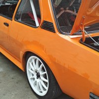 Oranje Opel Ascona B 2.5CIH met 212PK