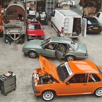 Oranje Opel Ascona B 2.5CIH met 212PK