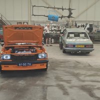 Oranje Opel Ascona B 2.5CIH met 212PK