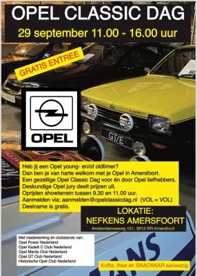 Oranje Opel Ascona B 2.5CIH met 212PK